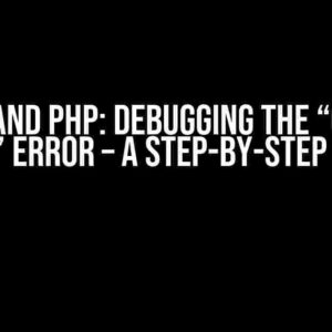 React and PHP: Debugging the “Cannot Post” Error – A Step-by-Step Guide