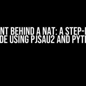 SIP Client Behind a NAT: A Step-by-Step Guide using PJSAU2 and Python